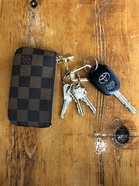 louis vuitton key holder car key|authentic louis vuitton key chains.